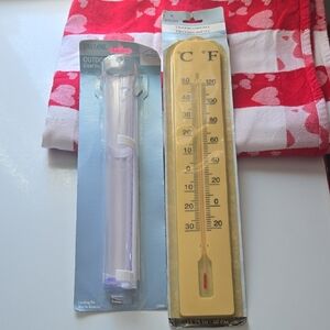 Brand New Taylor Outdoor and Indoor Thermometer And Rain Gauge Set